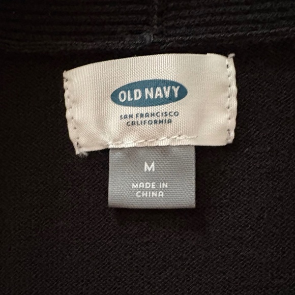 Old Navy Size Medium Black Cardigan - Picture 4 of 5